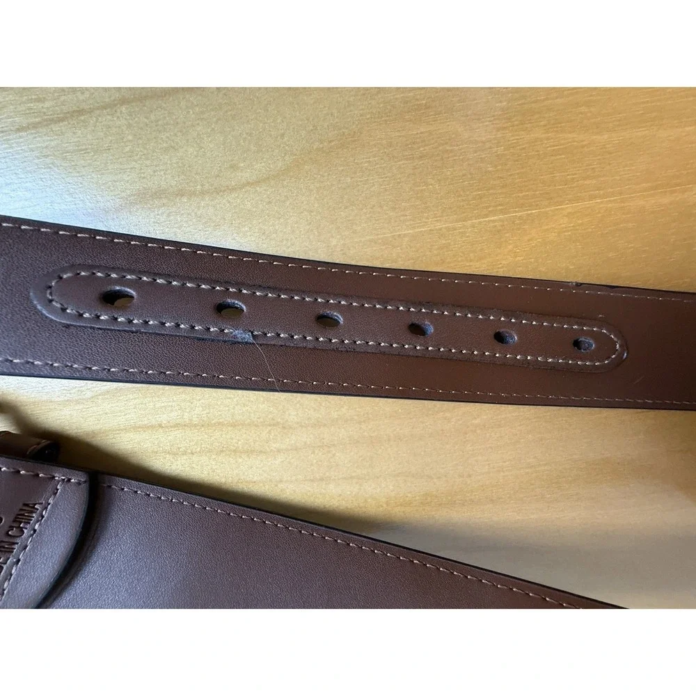 Mens Brown Leather Belt King Size 56/58 Heavy Duty 62